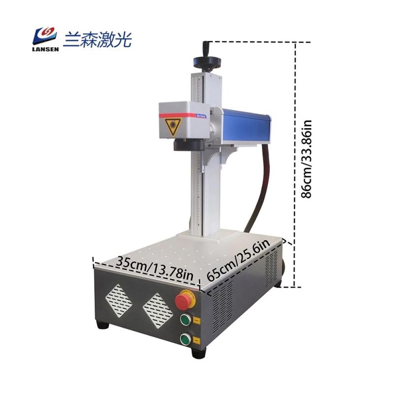 50W Cutting Engraving Mini Fiber Laser Marking Machine for Metal Deep Engraving