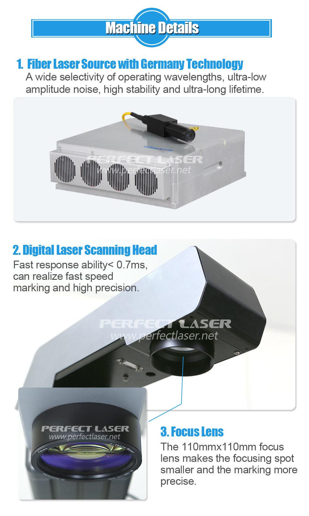 Mini 20W 30W 50W Metal Stainless Steel Locks Fiber Laser Engraving Machine