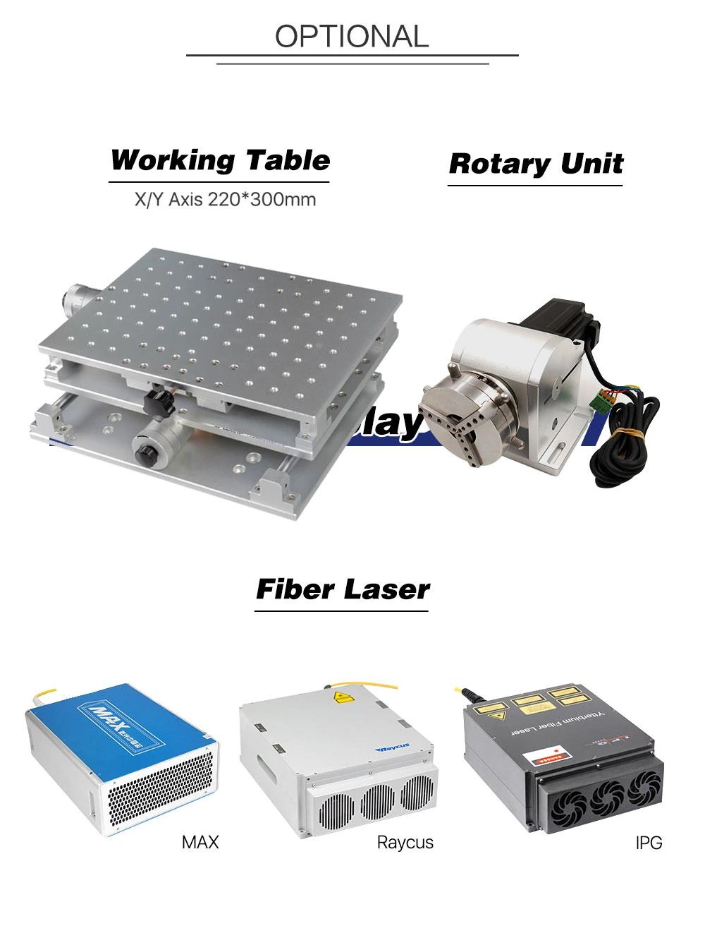 Stainless Steel Wood Metal Laser Engraving Machine Mini 20W Fiber Laser Marking Machine Price