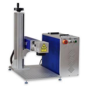 Portable Mopa Colar Fiber Laser Marking Machine with Rotary Metal Plastic Marker Color Fiber Laser Print