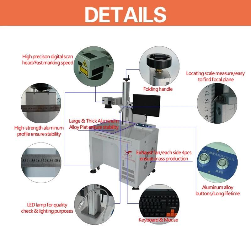 Portable Laser Marking Machine 20W Fiber Laser Dapeng Laser Ce