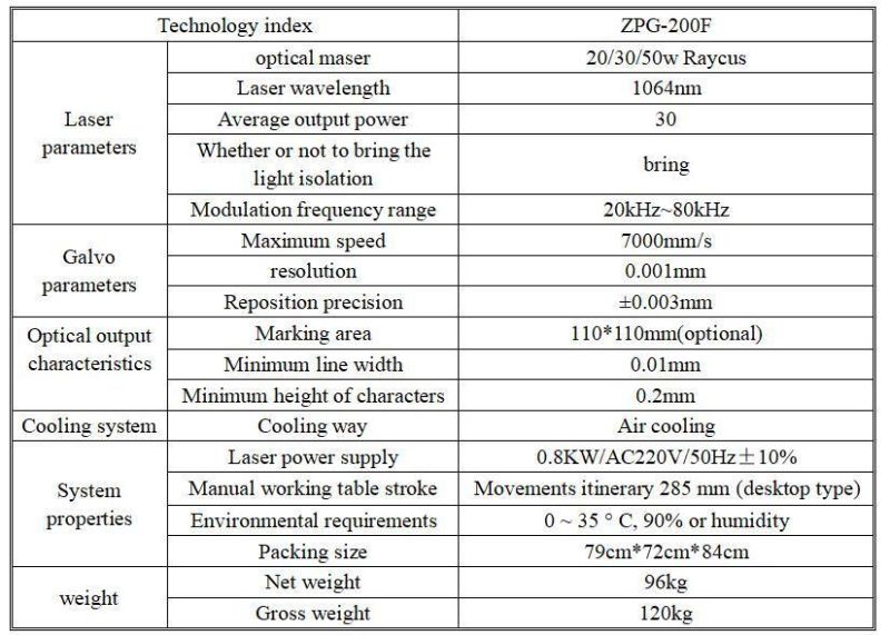 20W/30W/50W Raycus Fiber Mini Portable Metal Engraving Laser Marking Machine Card