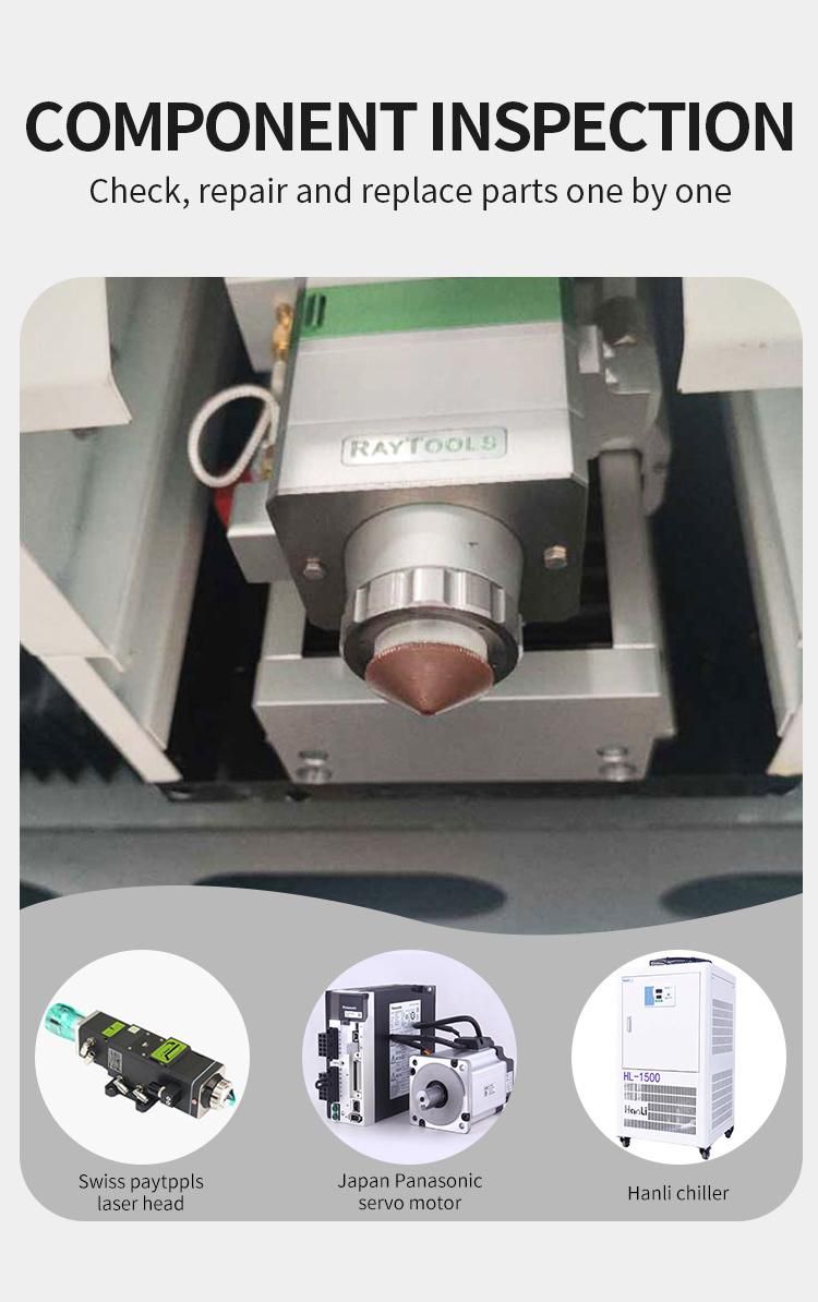 Second Hand Easy Operation Open Type Double Drive Fiber Laser Cutting Machine for Elevator Manufacturing