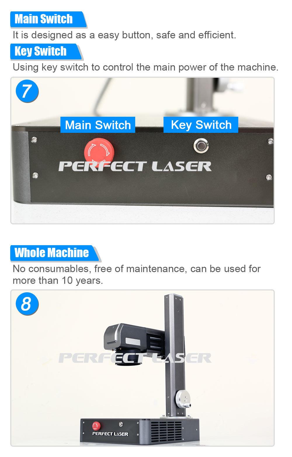 Mini 20W Laser Marking Machine Printing Logo for Metal