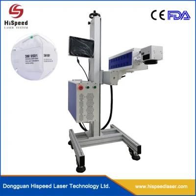 2020 Year UV Fly Laser Marking Machine for Face Mask