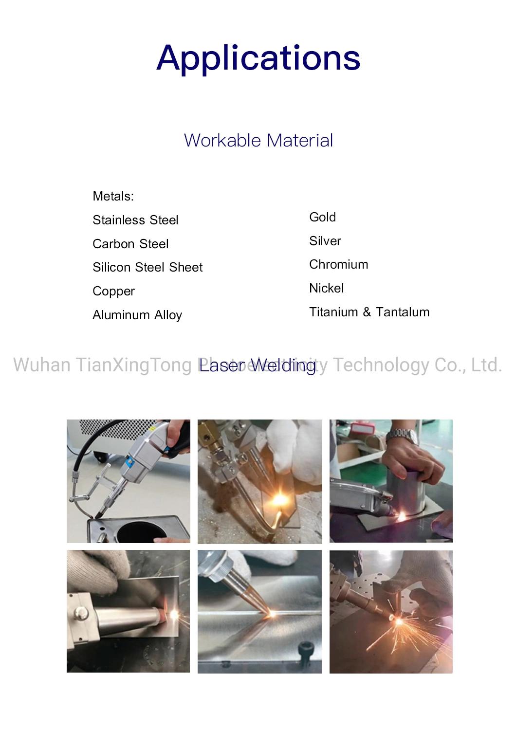 1000W 1500W 2000W for Welding Aluminum Stainless Steel Metal Handheld Fiber Laser Welding Soldering Machine