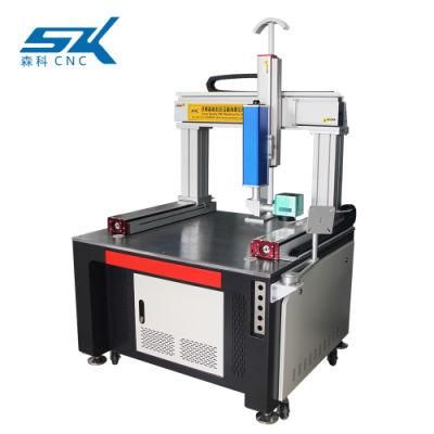 30W 50W Fiber Laser Marking Machine Nameplate Silver Gold Deep Engraving Machine