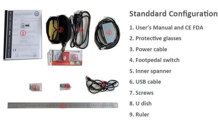 Optical Fiber Laser Marking Machine 20W with PC Control System