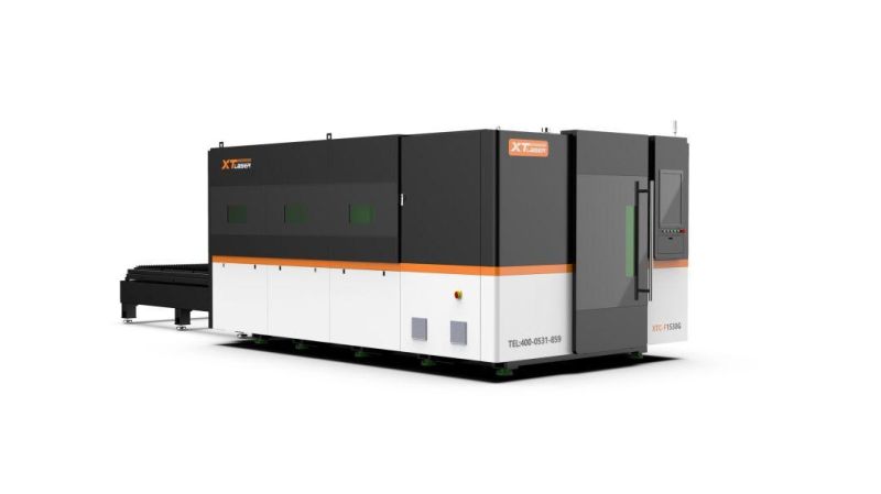 Xt Laser High Safety Level Fully Enclosed 3000W 4000W 6000W Ipg/Raycus Laser Cutter for Metal