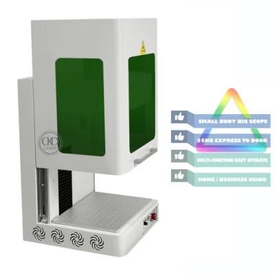 30kg Mini Enclosed Automatic Focusing Laser Engraving Machine for Plastic