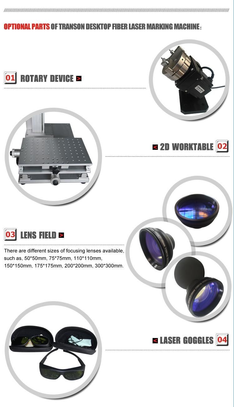Desktop Jpt Fiber Color Laser Marking Machine for Metal