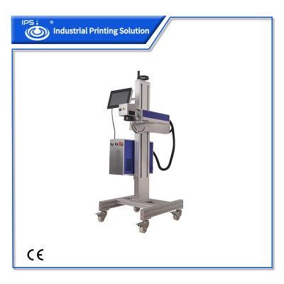 20W Jpt Portable Mobile Flying Fiber Laser Marking Machine for Wood, Glass, Metal, Carton, Plastic with CE Machine