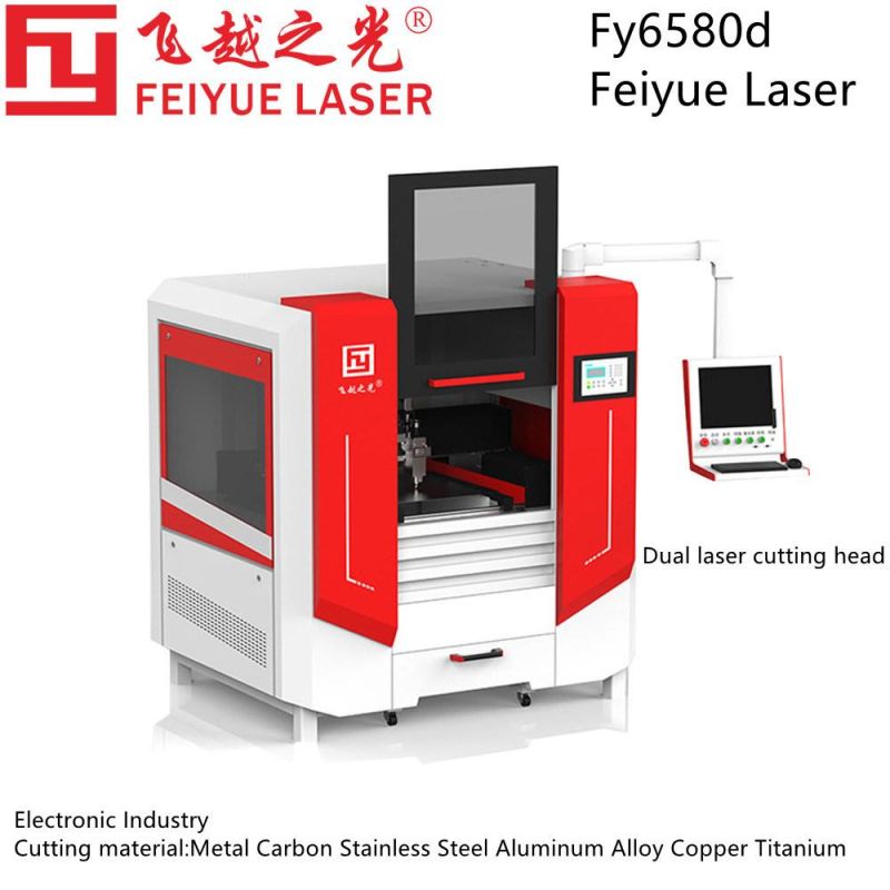 Fy6580d Electronic Industry Feiyue Laser Cutting Machine Manufacturer Laser Processing Machine Keyboard PCB Boards Steel Alloy Aluminum Sheet Metal Laser Cutter