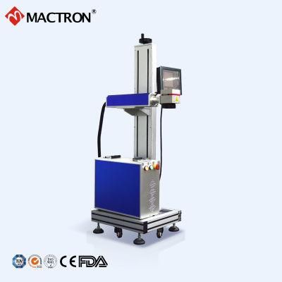 Date Code Flying Online Fiber Laser Marking Machine Laser Engraver