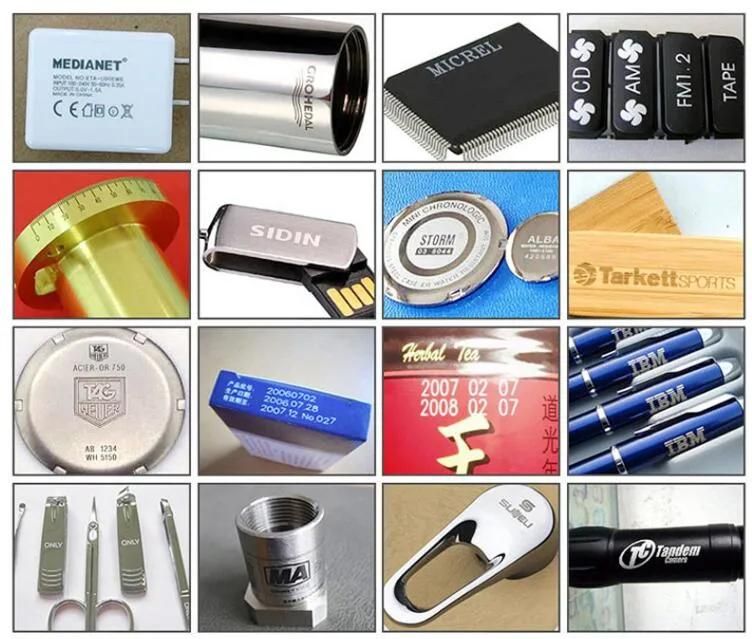 Logo Date Numbers Steel Mini Fiber Laser Marking Engraving Machine