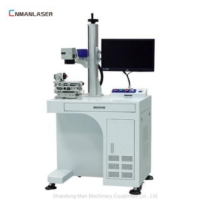 Air Cooling 30W Desktop Laser Marking Machine with Rotary Devices