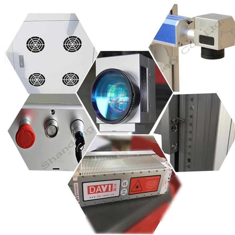 Air Cooling CO2 Laser Marker/ Marking Machine for Cloth, Shoes, Textile