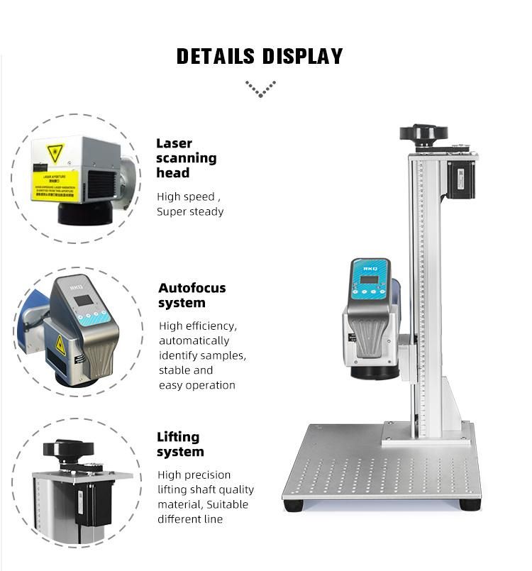 Portable Split Fiber Laser Marking Machine with Autofocus System