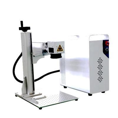 Mini Small Separate Portable Stainless Steel Aluminum 3D Fiber Laser Marking Machine for Metal