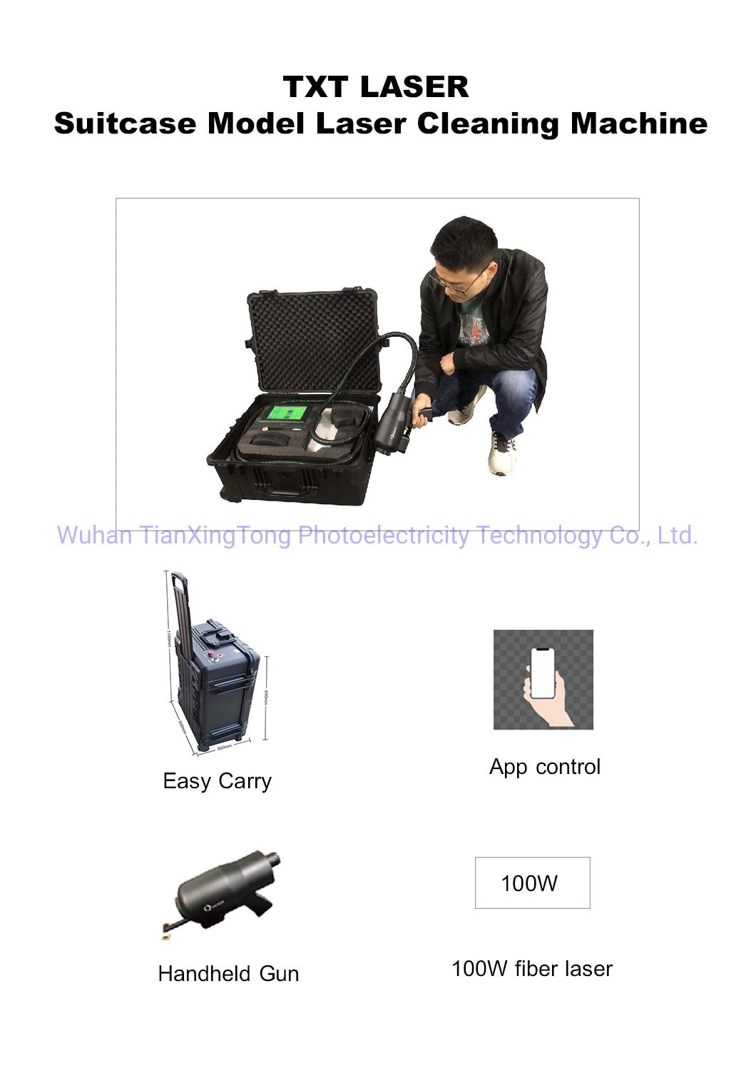 1000W 1500W 2000W Oil Remover Rust Removal Handheld Fiber Laser Cleaning Machine