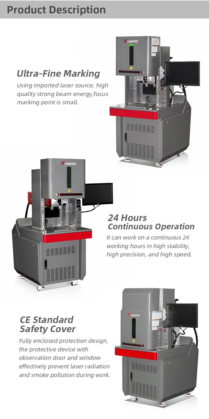 Laser Engraving Marking Machine with CO2 Laser Tubefor Rubber Stamp/Wood