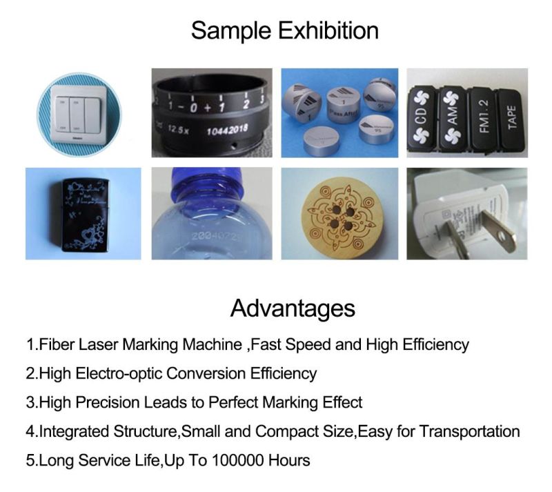 Made in China Metal Fiber Laser Marking Machine Engraving Product