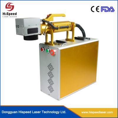 Hispeedlaser Optical Portable IC Chips Fiber Laser Marking Machine