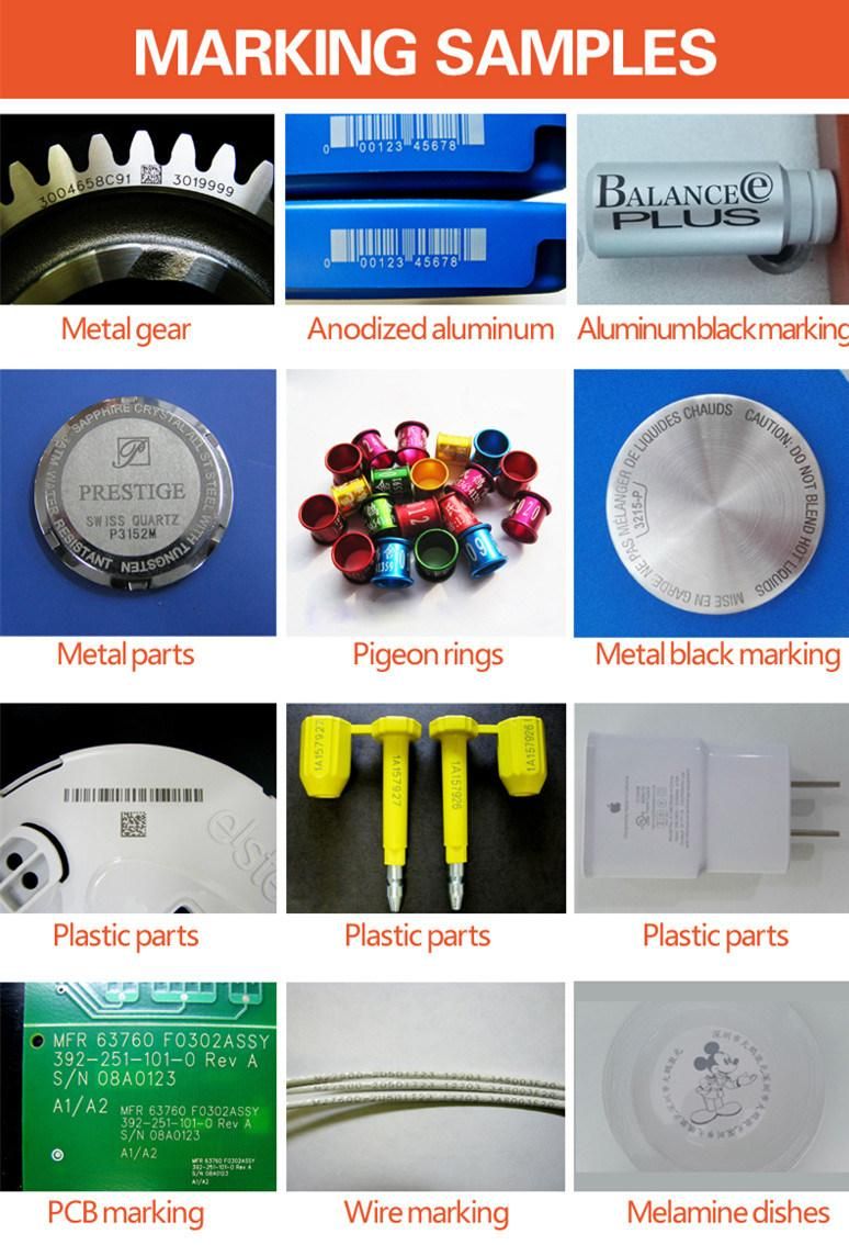 Hot Selling Mini Fiber Laser Vin Number Marking Machine for Plastic Products