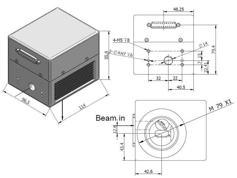 Cheap Price Galvanometer Scanner Laser Head 10mm Lenses Marking Cutting Welding Laser Machine Part
