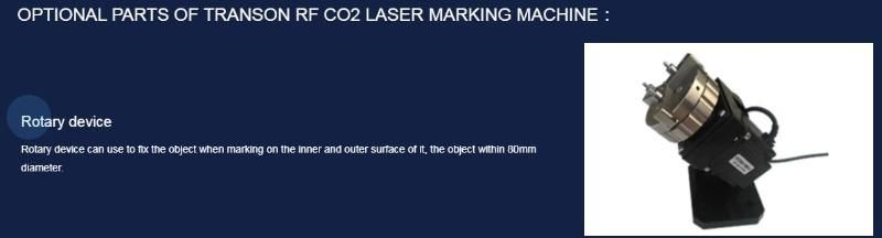 Leather Wood RF Metal Tube CO2 60W Laser Marking Machine