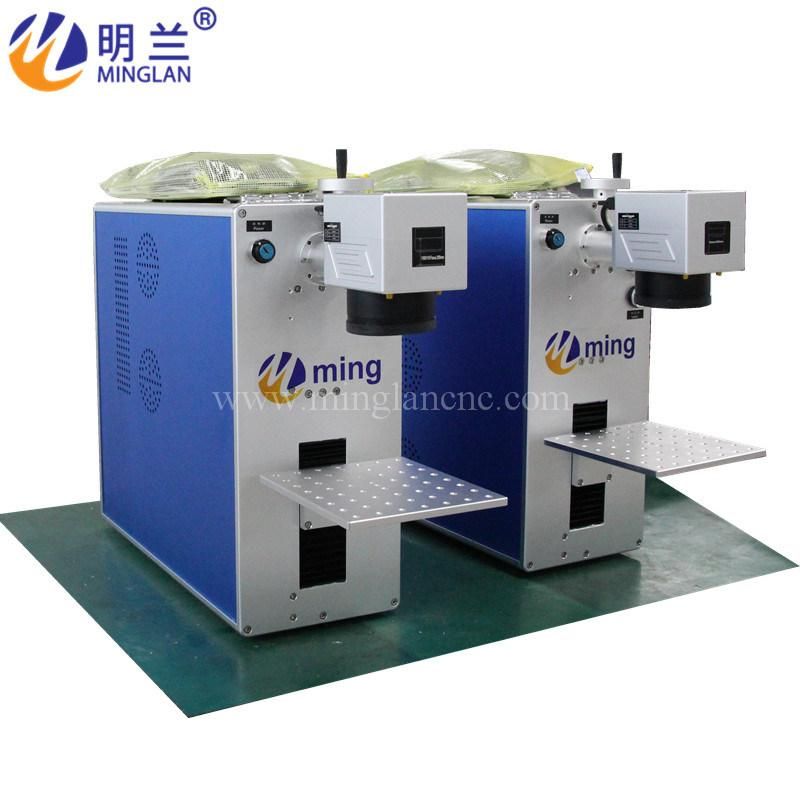 20W 50W Portable Color Jewelry Fiber Laser Marking Machine CNC Engraving for Metal Cutting Plastic 3D Logo Gold Chain Number Plate Galvo YAG Subsurface Printing