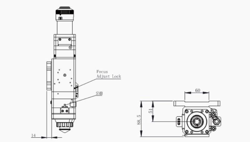Bt240s Series Planar Laser Cutting Head for Laser Cutting Machine