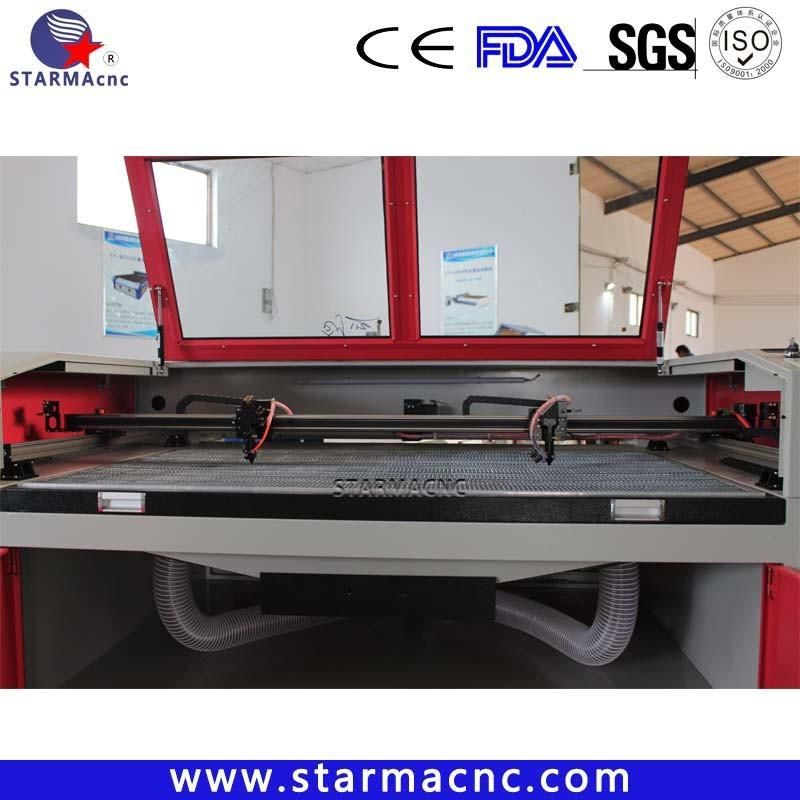 1610 100W 130W Double Head Leather Fabric Cloth CO2 Laser Cutting Machine