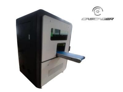 Upgraded UV/YAG Laser Marking Machine 5W CCD Visual Auto Positioning for Medical Test Plastic/Plastic Package Mask Leather