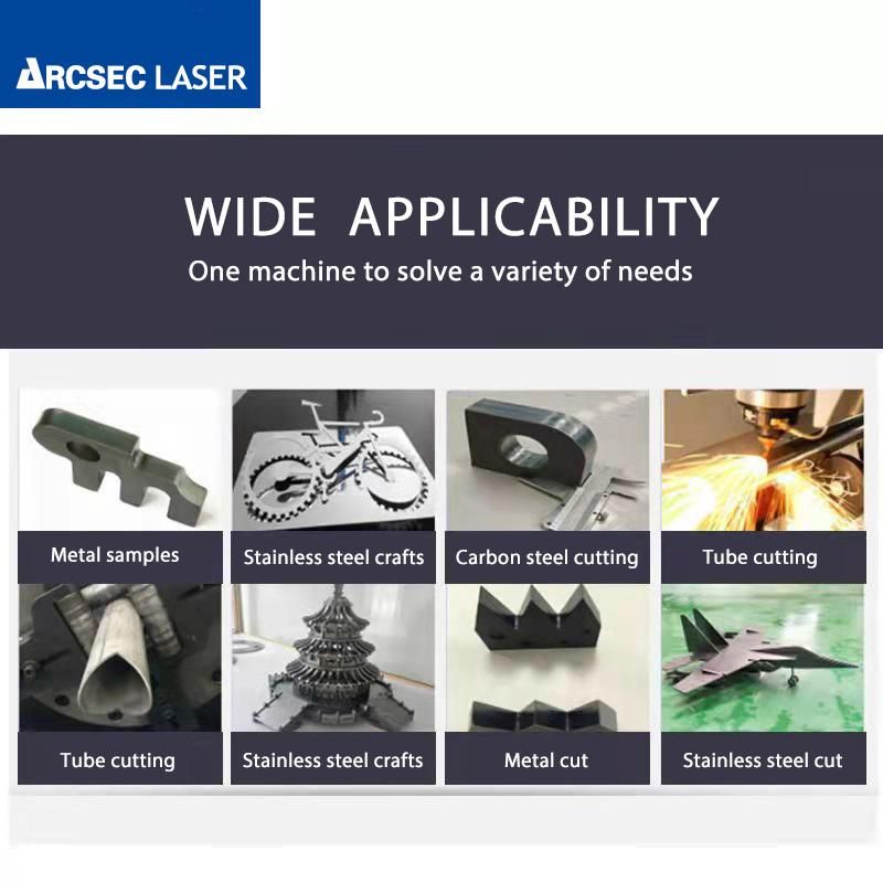 Arcsec Drive Plates and Pipes Fiber Laser Cutting Engraving Machine for Copper Aluminium Metal