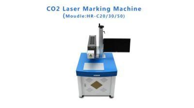 50W CO2 Laser Marking Machine for Non Metal Plastic Glass Wood Leather PVC etc