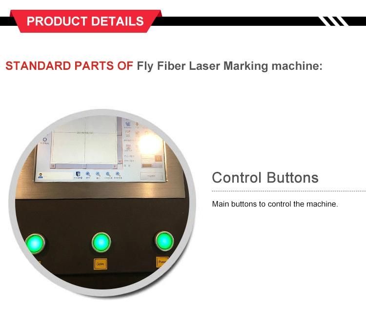 50W Fast Flying Fiber Laser Marking Machine Date Number Marker