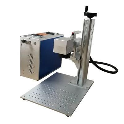 Alumina Aluminum 20W 30W 50W Metal Qr Code Logo Deep Engraving Fiber Laser Marking Machine