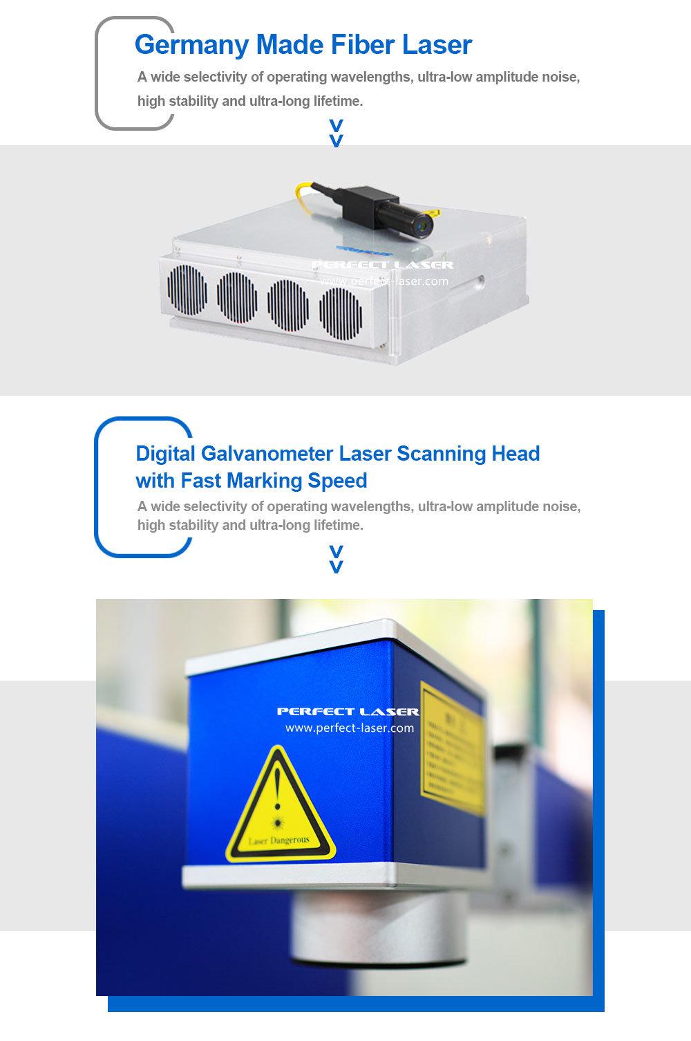 20W 30W Fiber Laser Marking and Engraving Machine for Metal