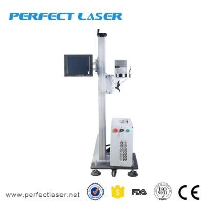 Flying Conveyor Belt Fiber Laser Marking Machine for Pet Bottle