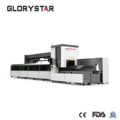 Factory Price 3 Chucks Square Tube Fiber Laser Cutting Machine for Sale