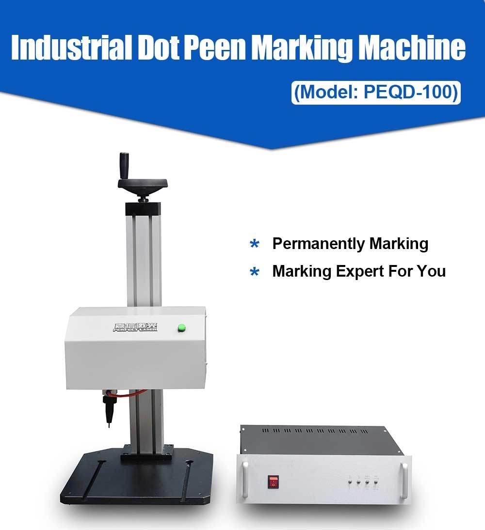 Industrial Characters and Letters Metal Nameplates DOT Peen Marking Machine