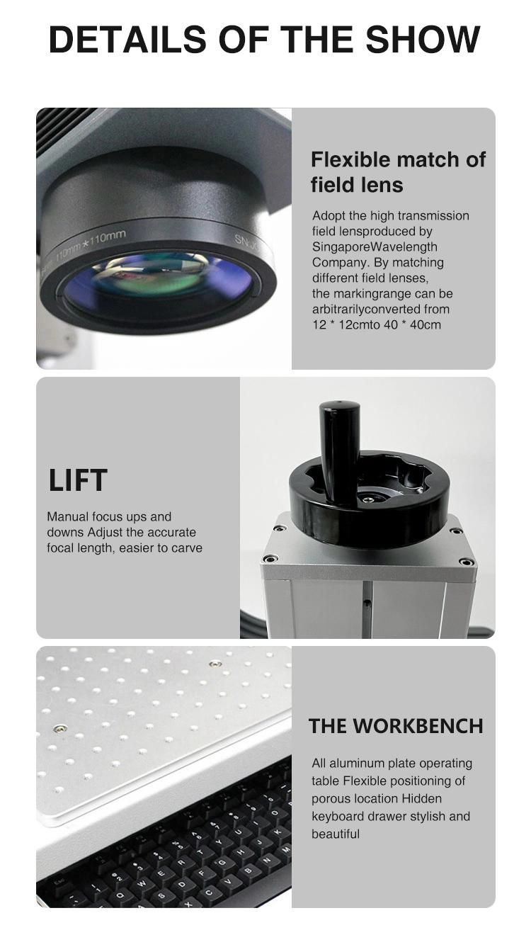 20 Watt Metal Marking Human Face Image Printing Fiber Laser Marking Machine Price