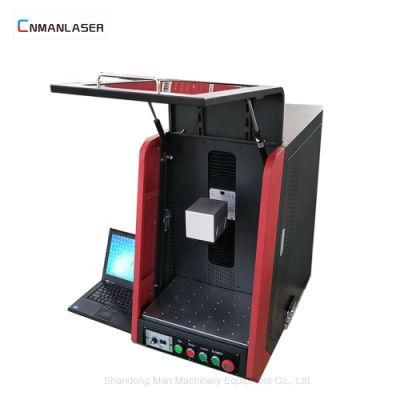 Cabinet 20W Mini Laser Marking Machine for Lighter Hardware Bottle