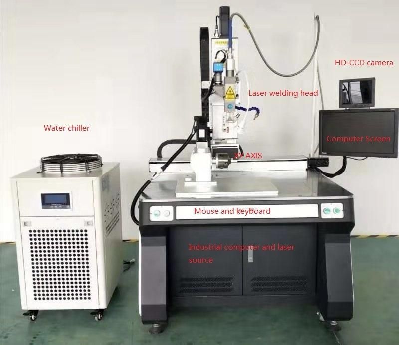 4 Axis Automatic Laser Welding Machine Automatic Fiber Robot 4 Axis Laser Welding Machine for Steel Aluminum Laser Welder Machine