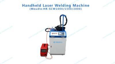 1000W/1500W/2000W Handheld Fiber Laser Welding Machine for Aluminum Copper Stainless Steel Carbon Steel with Feeding Wires