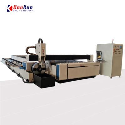Low Price CNC Fiber 1kw 2kw 3kw Steel Cutting Machine with Rotary Attachment