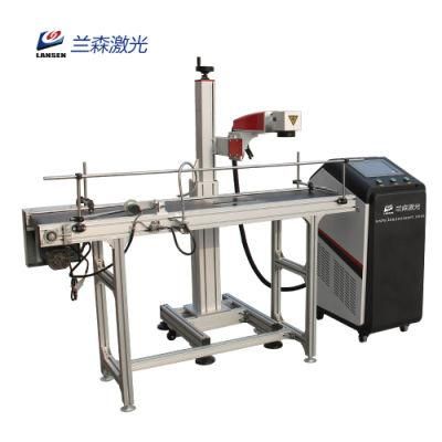 Contiously Work CNC Fast Speed Fiber Batch Laser Mark Machine for Logo and Date Marking