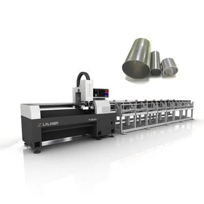 Automatic Loading and Unloading Auto Feeding System Metal Tube Fiber Laser Cutting Machine