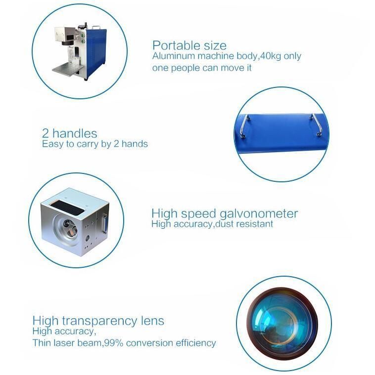 Metal Gifts 30W Mini Small CNC Fiber Laser Marking Machine